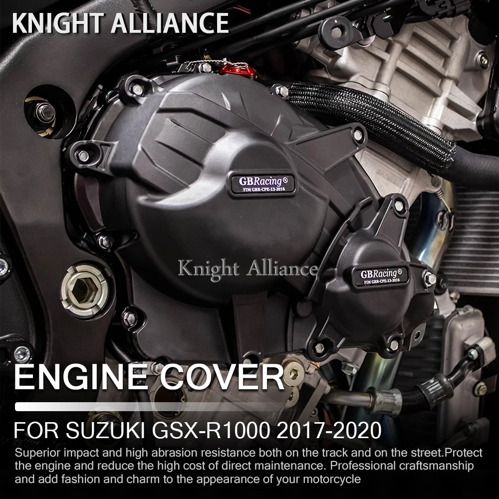 

Motorcycle Engine Case Guard Protector Cover for GB Racing For Suzuki GSX-R1000 GSXR1000 L7 2017 2018 2019 2020