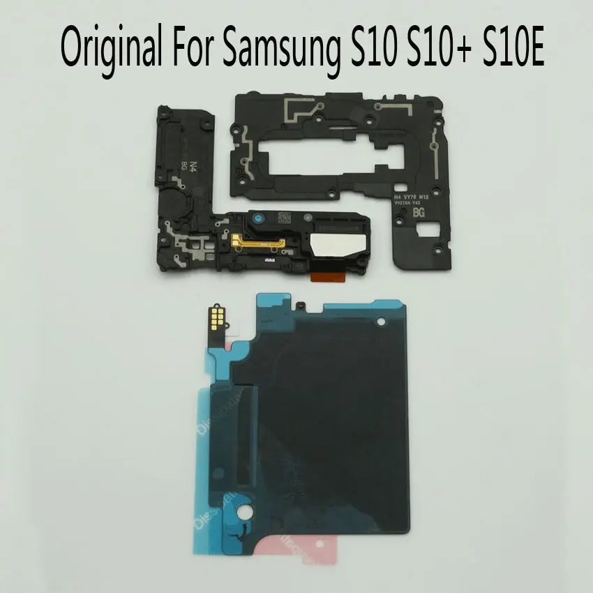 

3 шт./компл. оригинал для Samsung Galaxy S10 Plus S10 + S10E NFC Беспроводная зарядка громкоговоритель сигнальная антенна сменная крышка