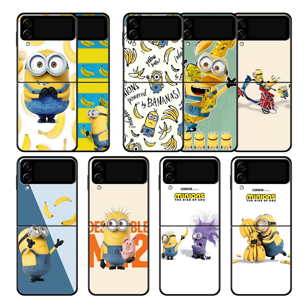 

Despicable Me Minions Banana Phone Case Cover for Samsung Galaxy Z Flip3 Flip 5G Zflip Galaxyzflip3 Zflip3 Style TPU Fashion