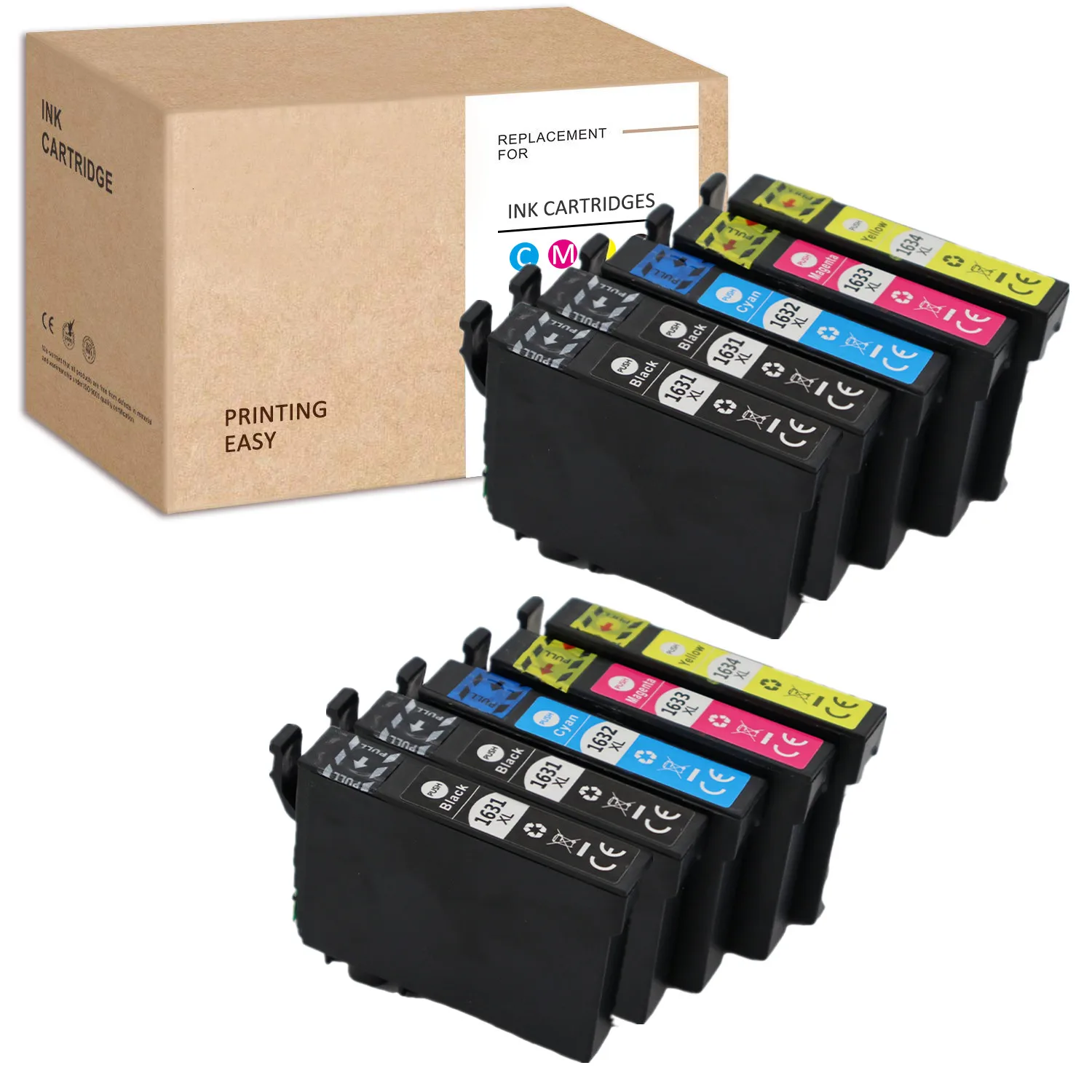 Для Epson 16XL Ink T1631 T1632 T1633 T1634 WF-2010 WF-2510 WF-2520 WF-2530 WF-2540 WF-2630 WF-2650 WF-2660 WF-2750 WF-2760