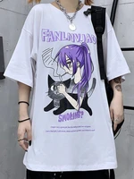 deeptown japanese two dimensional anime t shirt streetwear harajuku graphic tees cartoon print short sleeve top women tshirt new