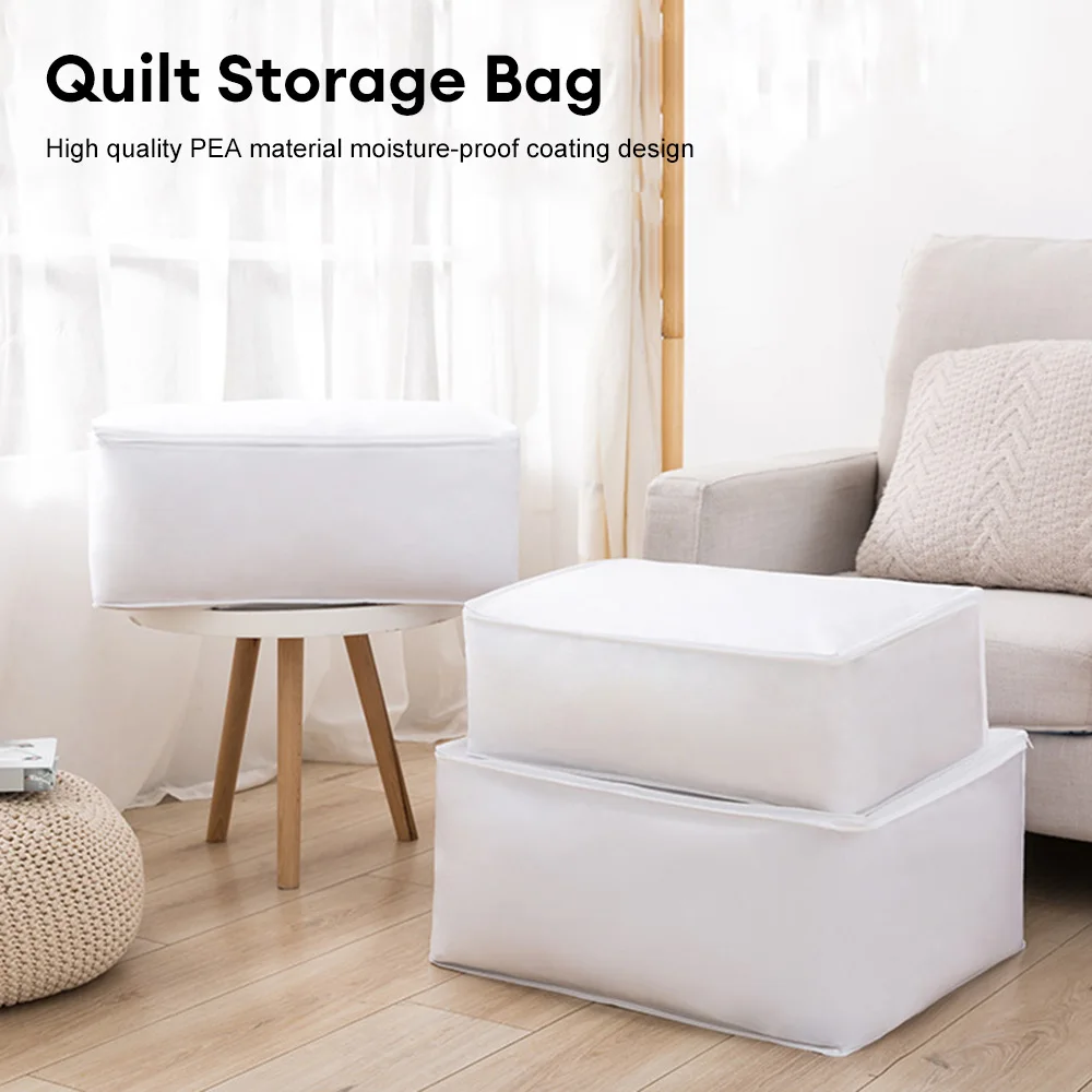 

Folding Quilt Storage Bag Large Capacity Pillow Blanket Organizer Waterproof Dustproof Clothes Storage Box Wardrobe Organizer
