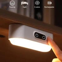 Intelligent LED Rechargeable Magnetic Night Light Dimming Wall Light Kitchen Cabinet Light Lamp 5 Colors
