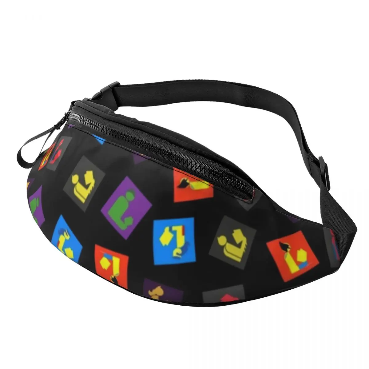 

Colorful Pop Art Waist Bag Readers Assemble Sports Woman Waist Pack Polyester Fashion Bag