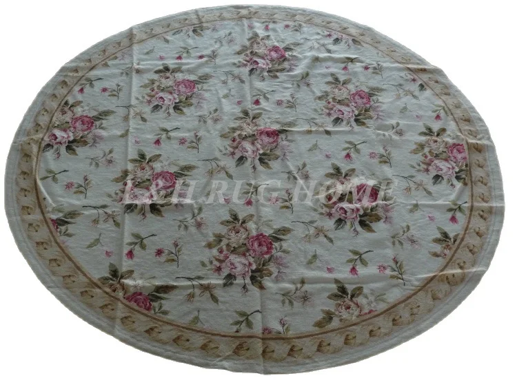 

Бесплатная доставка, 8x8 дюймов, Круглый шерстяной коврик ручной работы с цветочным рисунком и розами, новинка, открытие магазина