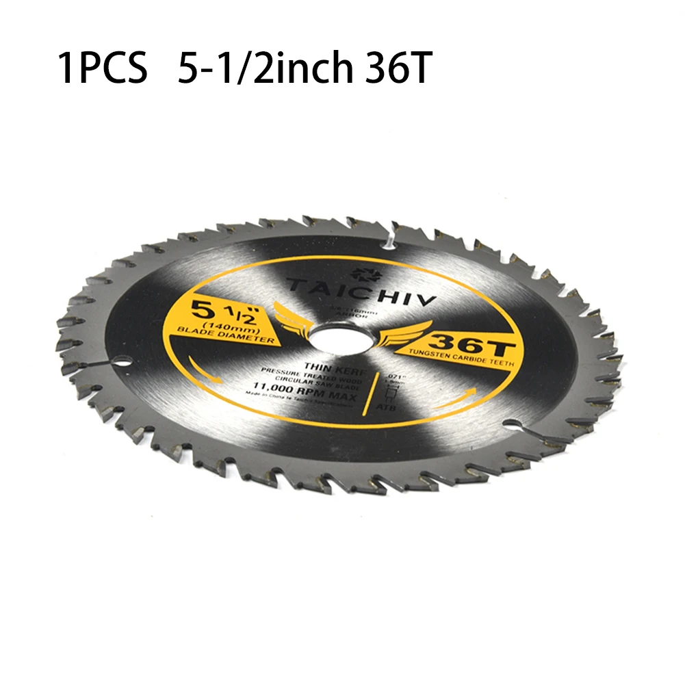 1pc Saw Blade 5-1/2 INCH 36T Tooth Circular Saw Blade Accessories Parts Tool Head YG6 Base 50 Steel Bore16mm Durable