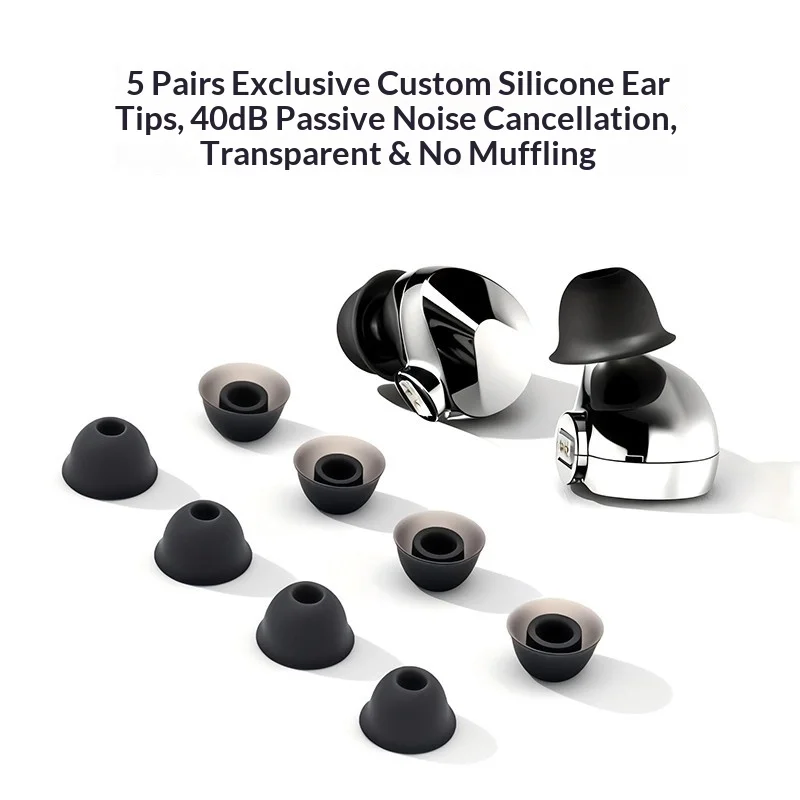Фото Наушники Questyle ZEN In-Ear HiFi с проводным подключением, динамической балансной арматурой и диафрагмой из композитного волокна, интерфейс 3,5 мм, аудиофильские наушники №5