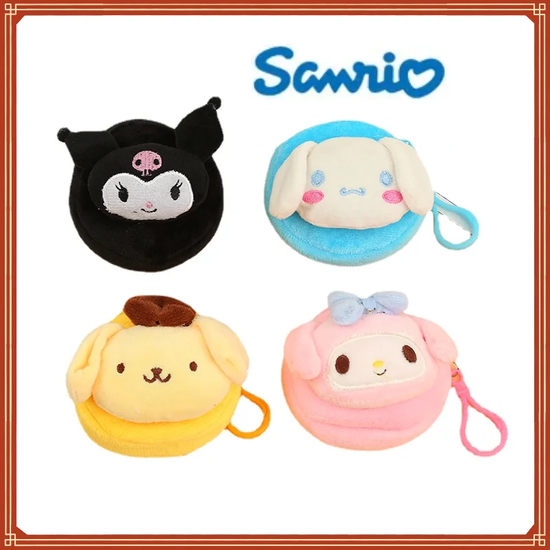 

Kawaii Sanrio Kuromi, плюшевый Кошелек для монет, женская косметичка, сумка для хранения, милый кошелек с животными, Женская мини-сумка, женский подар...