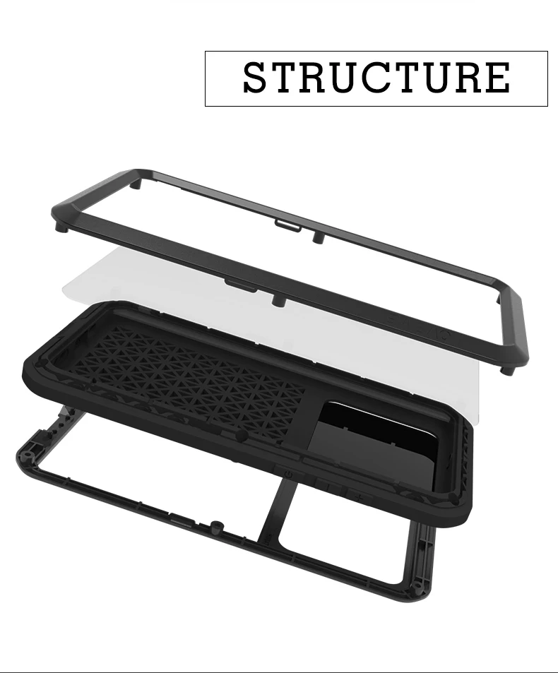 Dropshipping Powerful Case For Huawei P40 Shock Dirt Proof Water Metal Armor Cover Phone Case For Huawei P40 Pro Cases