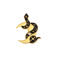 catone lovely snake surround alloy fashionable creative cartoon brooch lovely enamel badge clothing accessories
