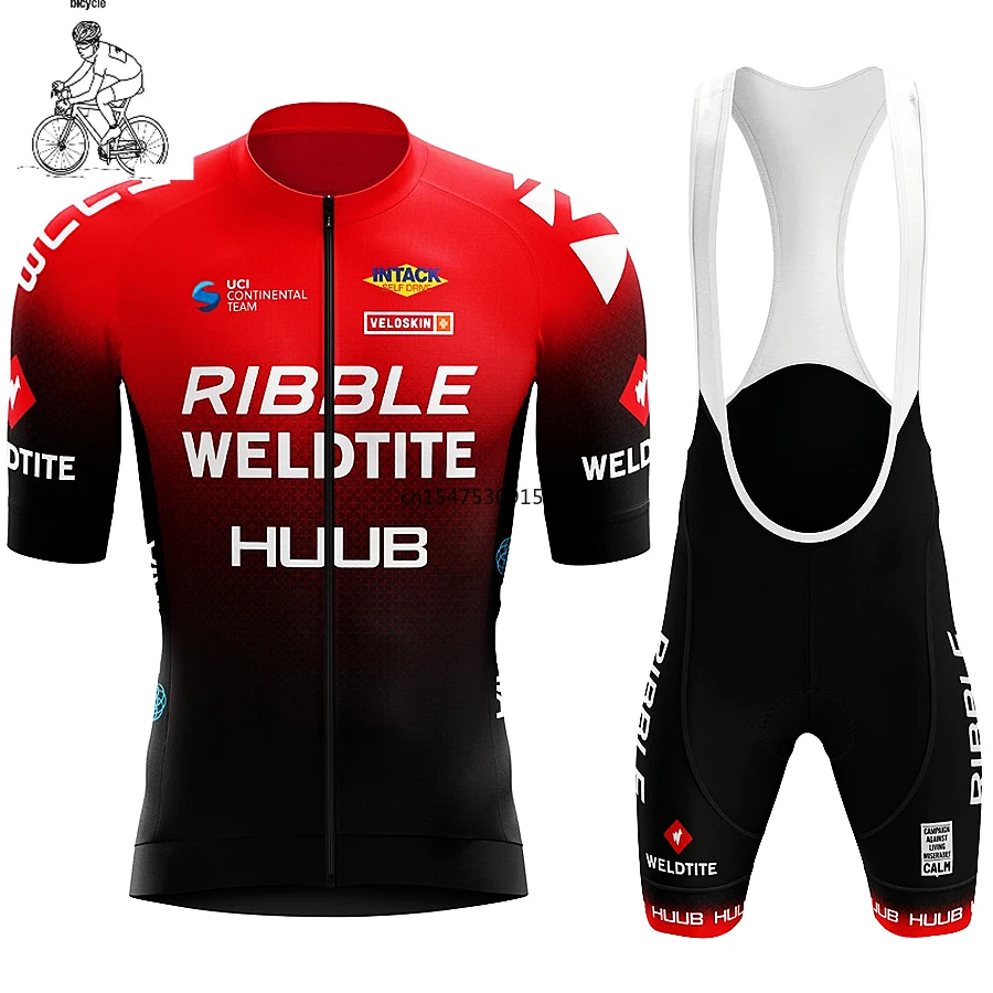 

2022 HUUB Cycling Jersey Set Summer Cycling Clothing MTB Bike Clothes Uniform Maillot Ropa Ciclismo Man Cycling Bicycle Suit