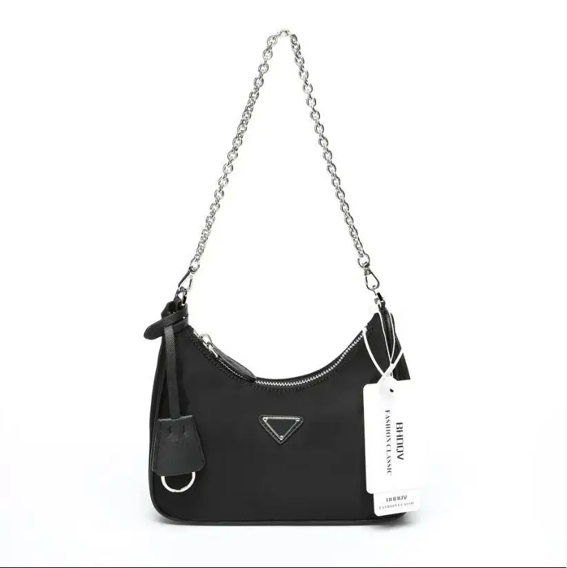 

luxury brand 3 in 1 women's Commercial BAG leather multi card wallet with large capacity zipper men's jewelry bead BAG