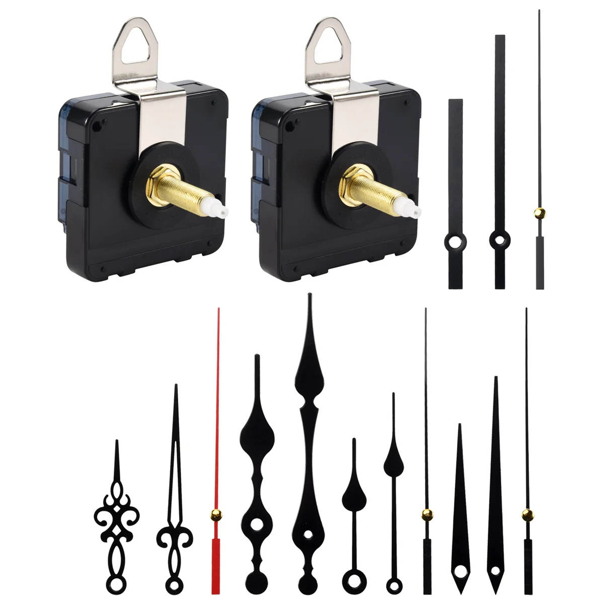 Механизм для кварцевых часов с длинным стержнем 32 мм 5 пар