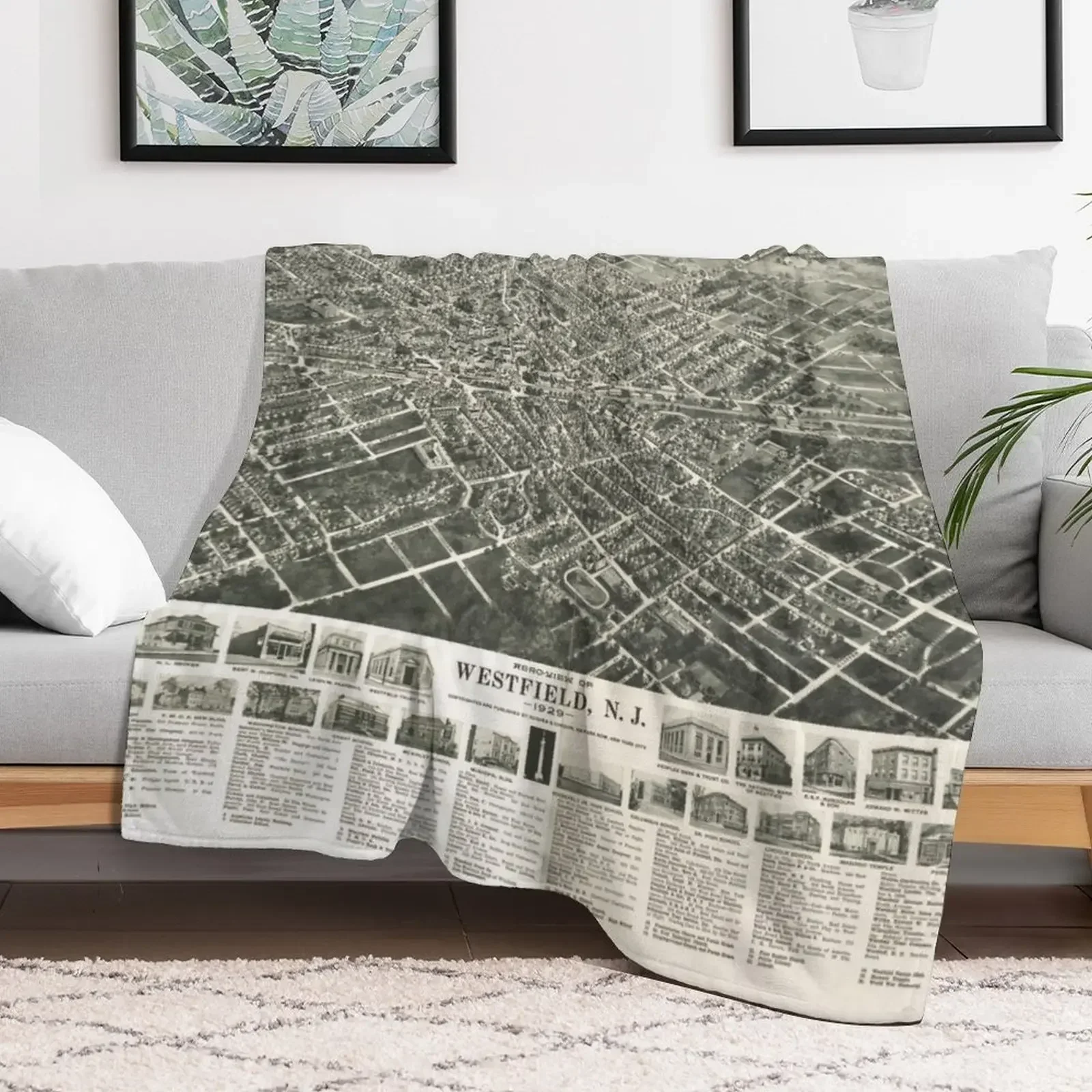 Westfield Нью-Джерси (1929) Плед Теплые свободные фланелевые теплые зимние одеяла