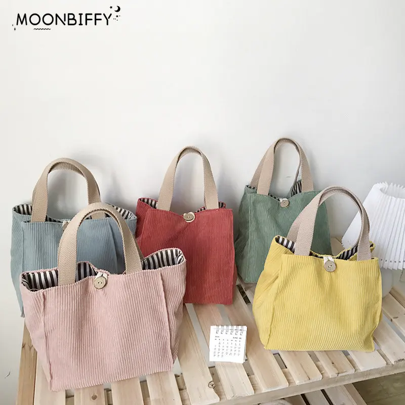 

Маленькая Вельветовая сумка для обеда для женщин, 2023, Женская Портативная Сумка-тоут, Маленькая женская сумка для бэнто, пикника, дорожные сумки