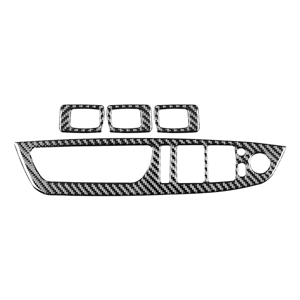 

Подходит для BMW X5 E70 X6 E71 2008 - 2013 Окна из углеродного волокна стеклянные переключатели управления подъемом наклейки внутренние автомобильные аксессуары