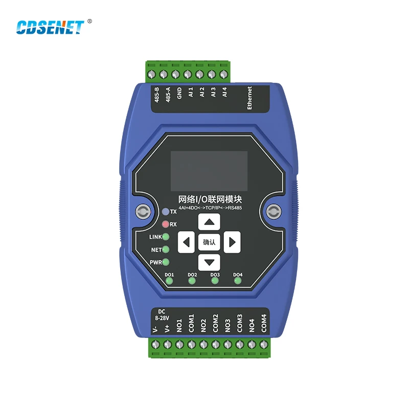 

Коммутатор сетевого модуля ввода/вывода Ethernet, контроль сбора стоимости, ModBus CDSENET ME31-XAAX0440 4AI + 4DO RS485 RJ45 сетевой порт