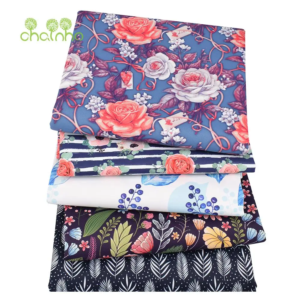 Водонепроницаемая ткань Chainho с покрытием цифровой печати серия цветов для сделай