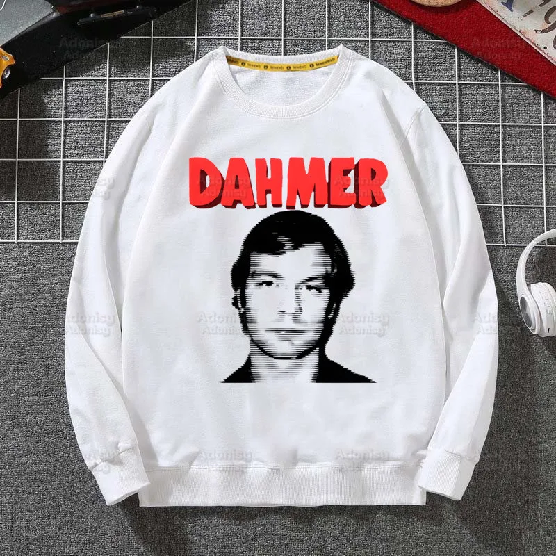 

Dahmer Hoodies Sweatshirts Men Woman Fashion White Autumn Winter Hip Hop Jeffrey Dahmer The Serial Killer Hoody Male Casual Tops