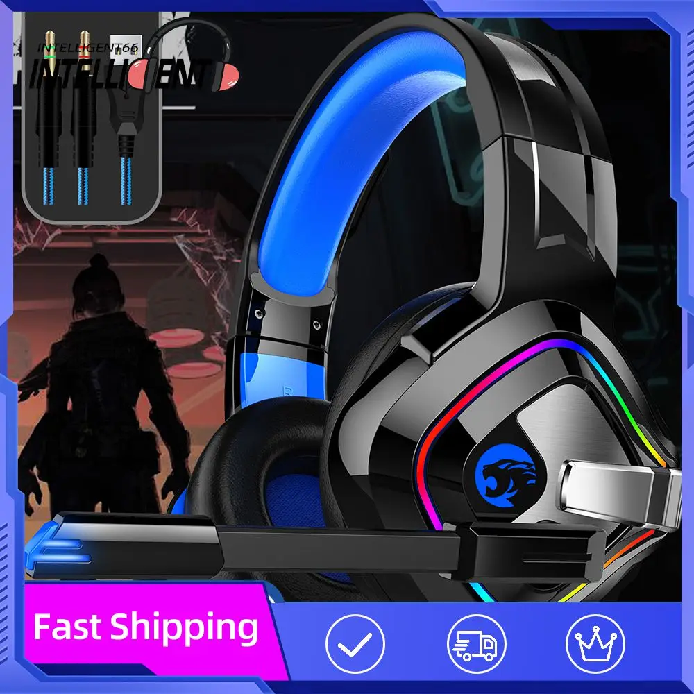 

Volume Control Gaming Headphones 2.2 Meters Gaming Headset Bass Surround 4d Earphone For Play Station 4 Pc With Mic Over Ear