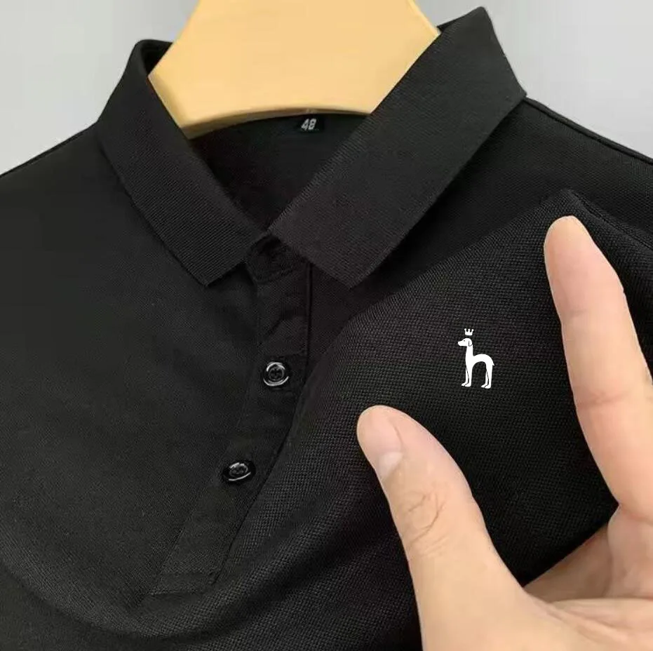 

Одежда для гольфа 2023, летняя мужская рубашка для гольфа HAZZYS, мужские рубашки поло, удобный летний высококачественный Повседневный Топ с отложным воротником и короткими рукавами