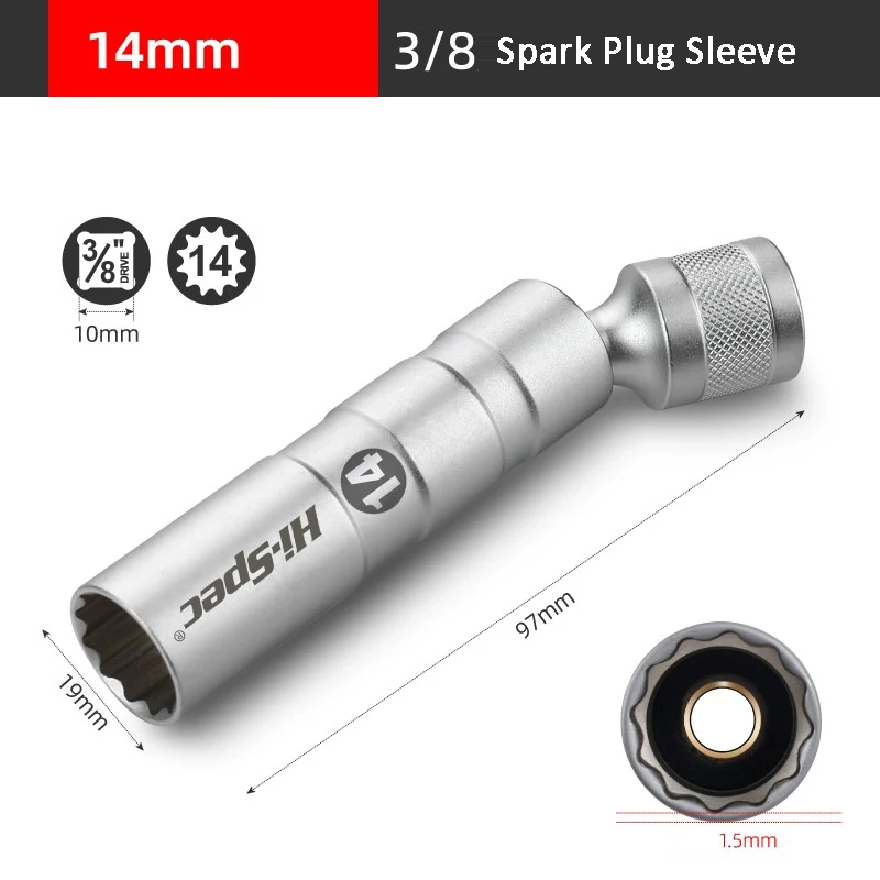 

Hi-Spec магнитный торцевой ключ для свечей зажигания 14/16 мм