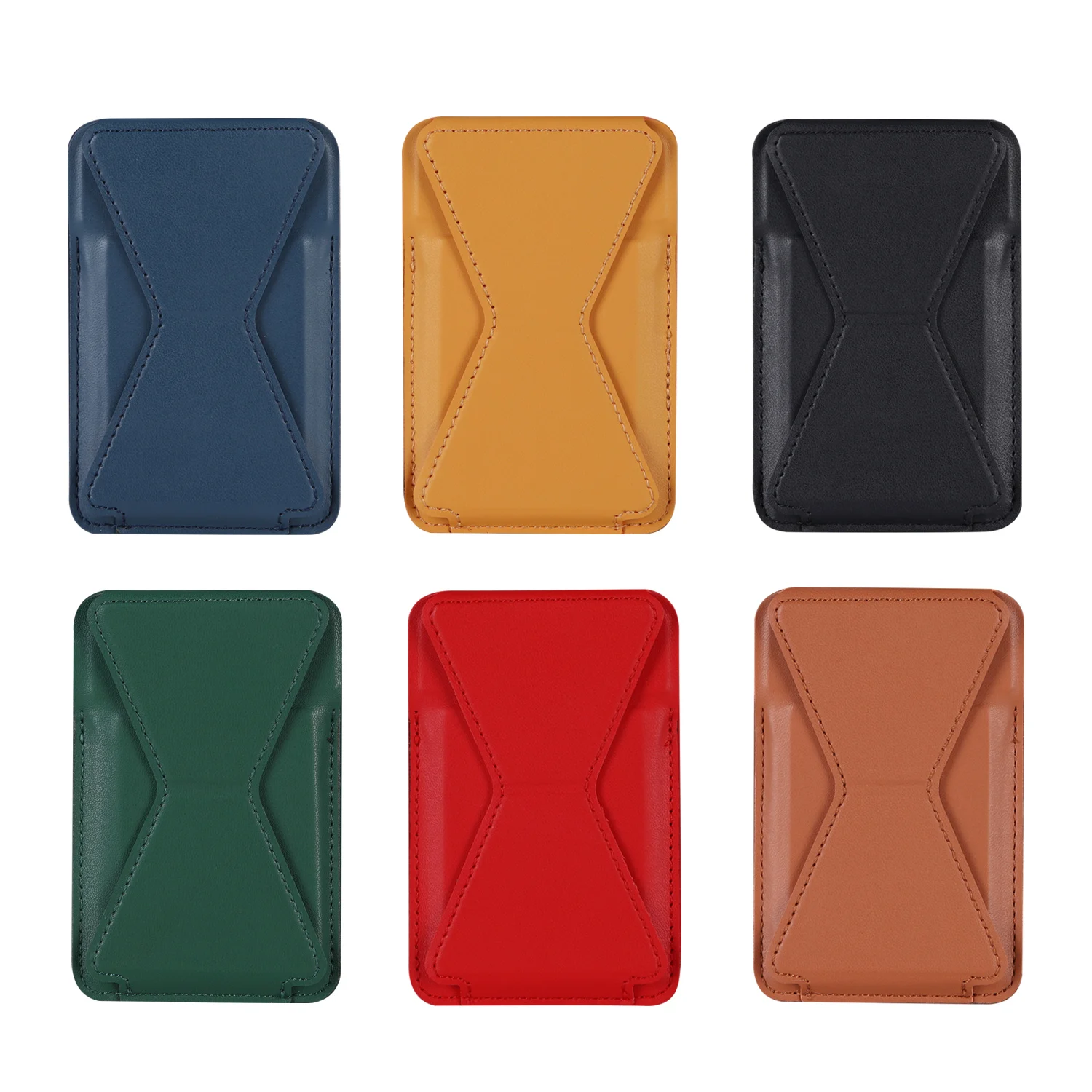 

Business Classic Magnetic Card Holder for IPhone 13 12 11 Simple Leather Material Korean Trend Style for Magnetic Card Pack