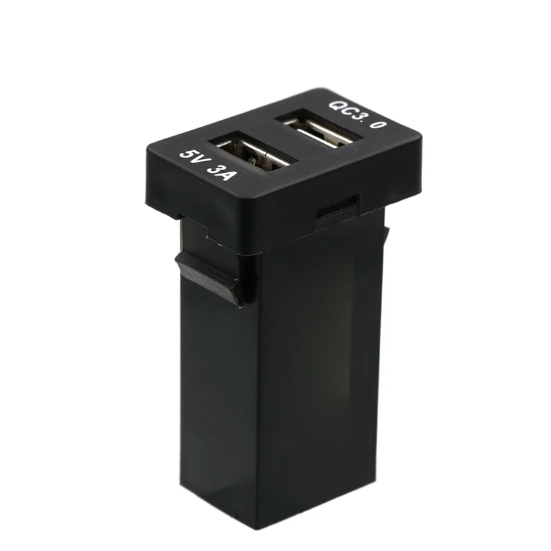 

Dual USB Charger Car DC12V QC3.0 +5V 3A USB Power Socket Adapter Quick Charge Adapter Use For Toyota