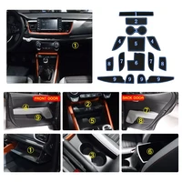 auto parts car door groove mat for stonic 2018 2019 2020 anti slip mat rubber gate slot pad auto interior styling accessories 15