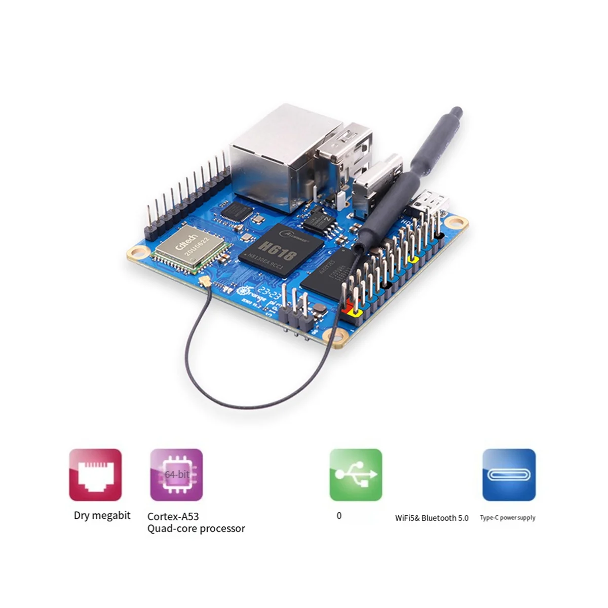 1 комплект для Orange Pi Zero 3 4 Гб одноплатный компьютер H618 флдд4 макетной платы Gigabit