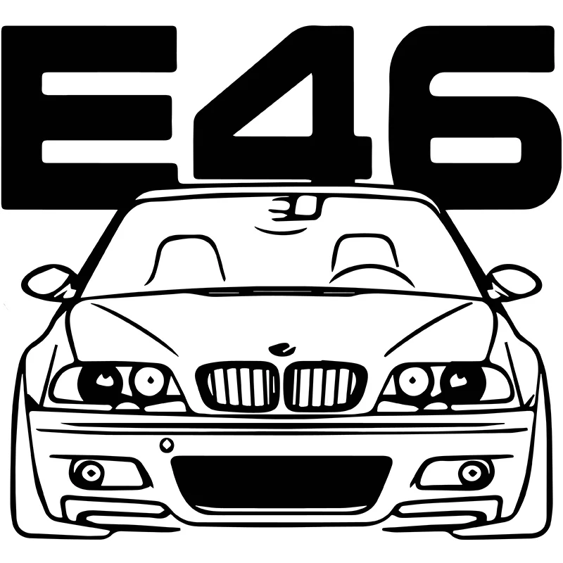 Классные стикеры E46 для дрифта BMW автомобильные наклейки Стикеры украшение
