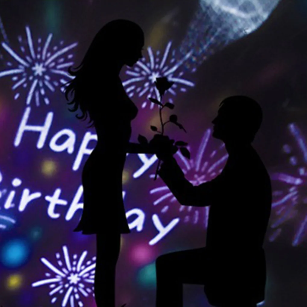 

1PC Projector LED Night Light 360 Degree Rotating Projection Lamp Bedroom Romantic Night Lighting Lamp Bedroom Decoration Supply