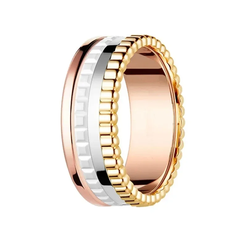 Baoshi Высококачественное Классическое Четырехцветное Серебряное Кольцо 925