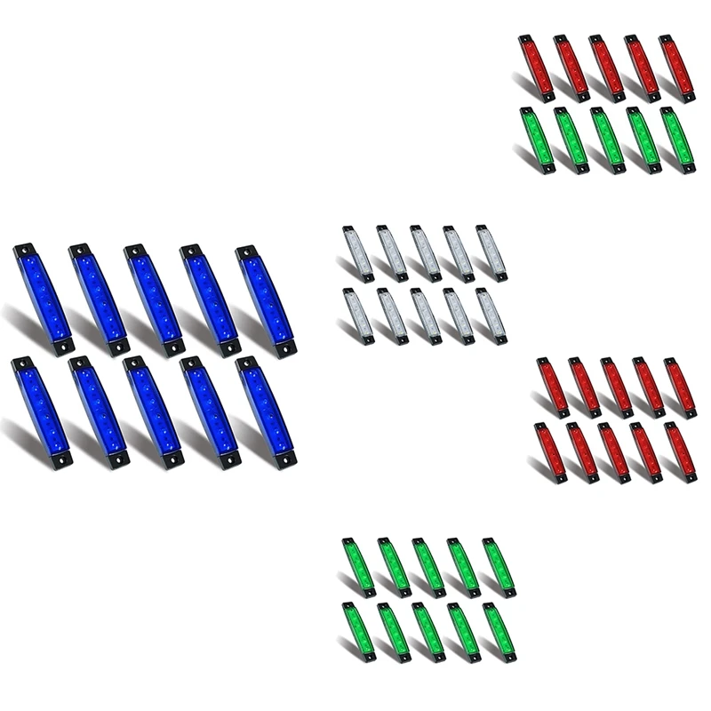 10 шт. морские фонари для лодок 12 В 24 водонепроницаемые внутренние навигационные