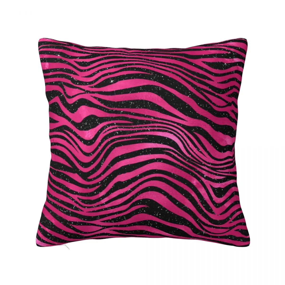 

Подушка в полоску с животным принтом, подушка в розовом и черном цвете, Наволочка на молнии, весенний декоративный чехол из полиэстера