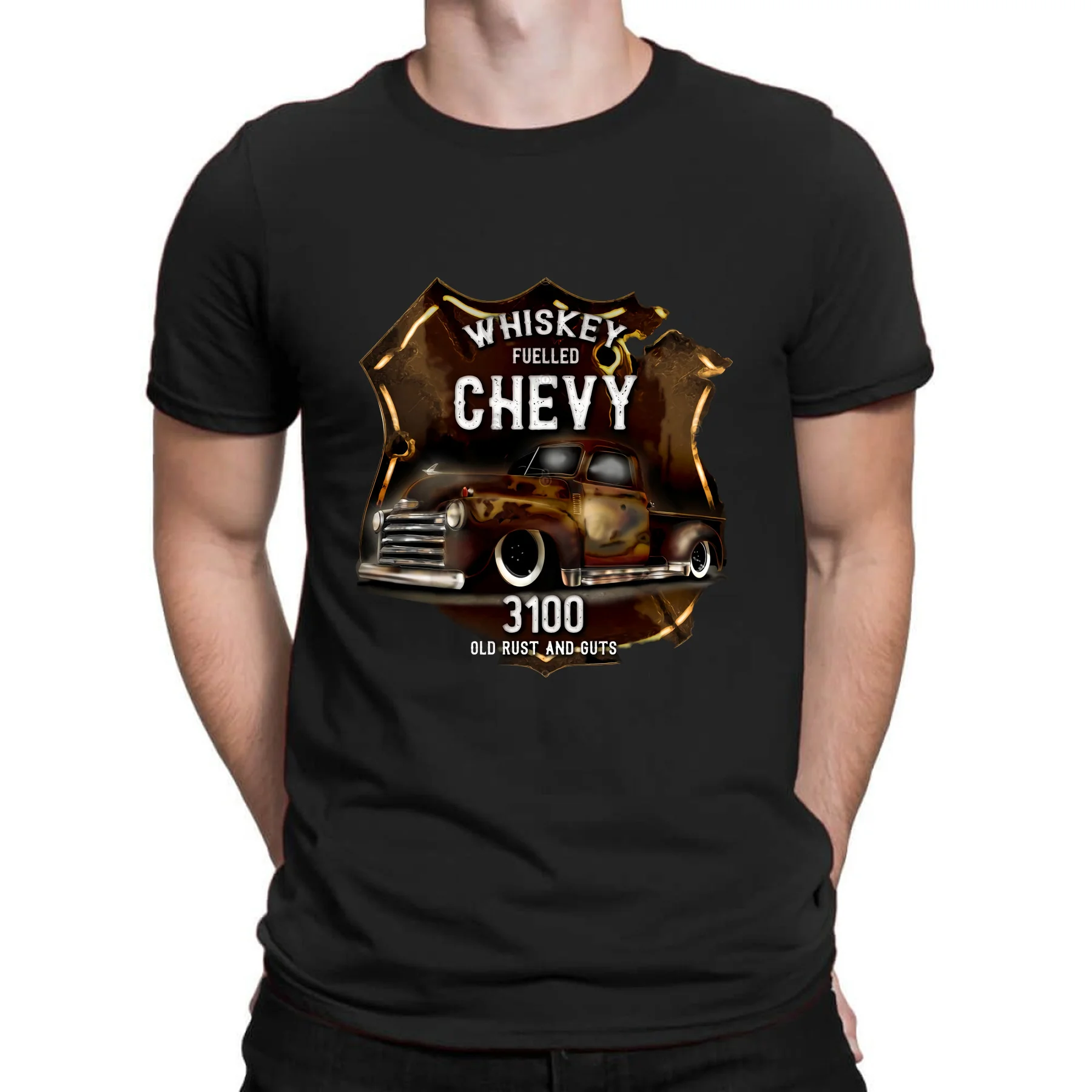 

Amazing Tees Male T Shirt Casual Oversized Essential Chevy 3100 Rat Rods T-shirt Men T-shirts Graphic Streetwear S-3XL