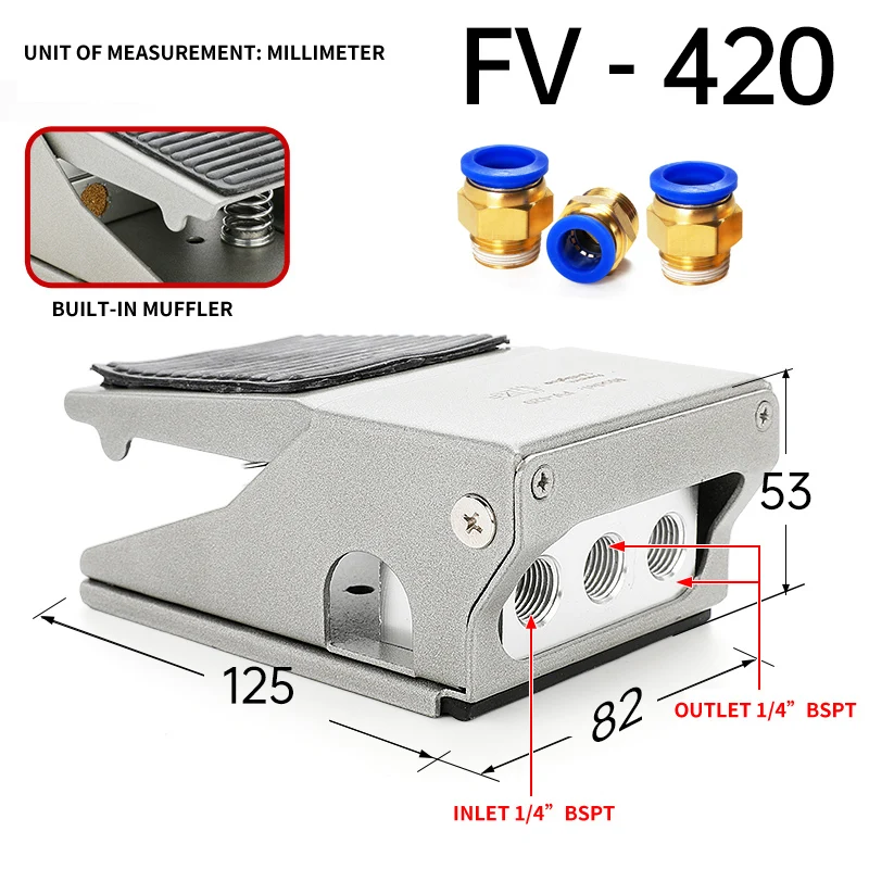 

LAIZE Пневматический ножной клапан FV320
