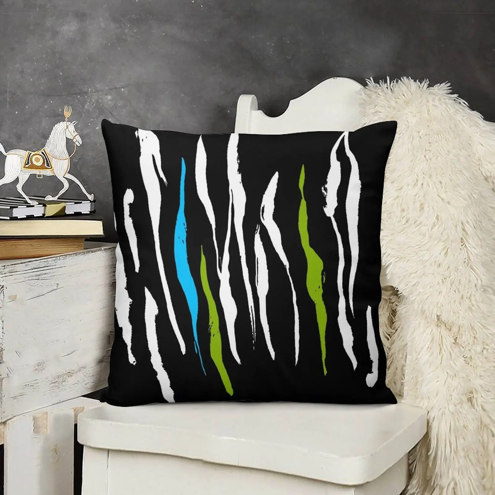 Декоративная подушка GOWILD в стиле зебры Осеннее Мраморное украшение наволочка