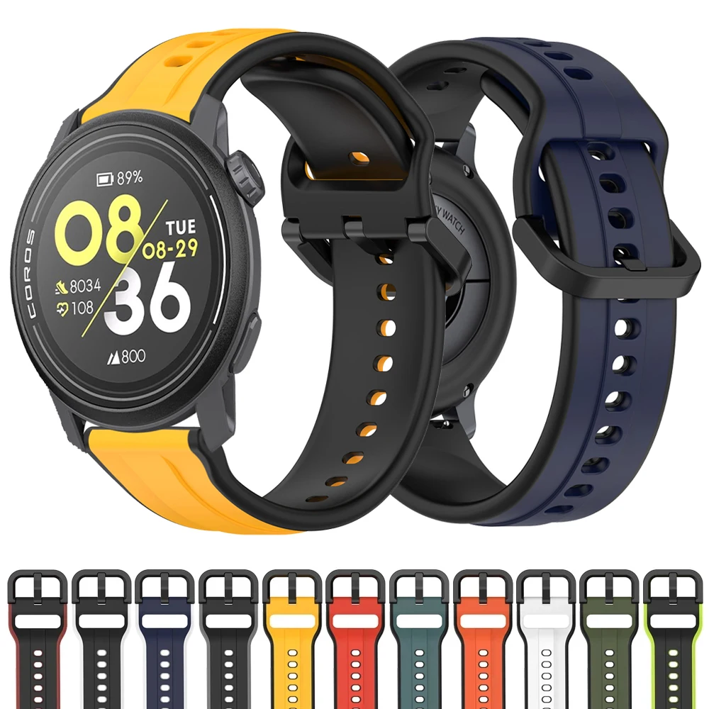 

Силиконовый ремешок для часов COROS PACE 3 PACE2, браслет для часов COROS APEX Pro 46 мм 42 мм/APEX 2 Pro 20 мм 22 мм, ремешок, аксессуары