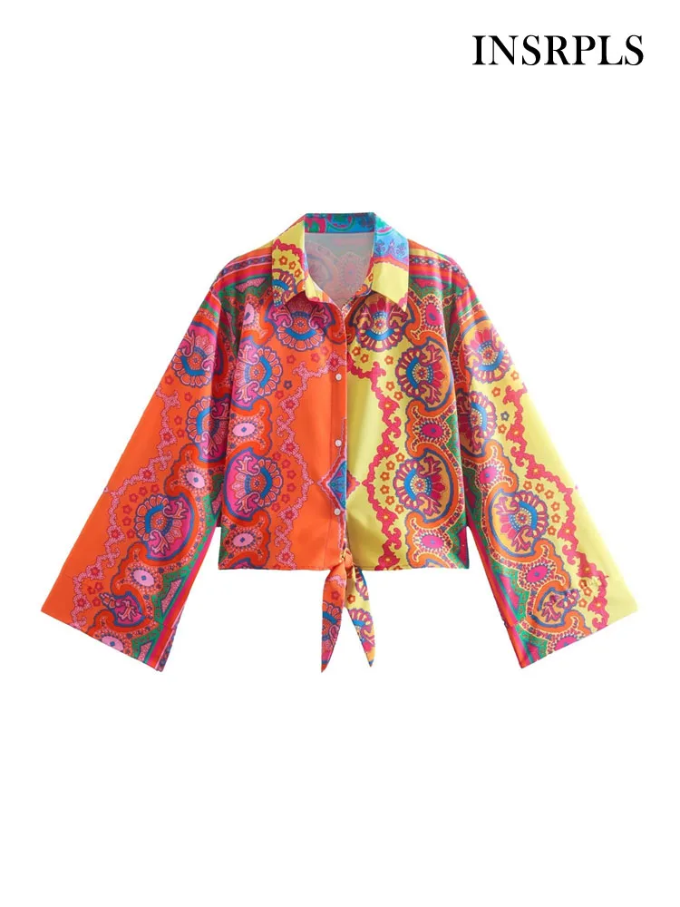 

Женская винтажная блузка с бантом, длинным рукавом и пуговицами