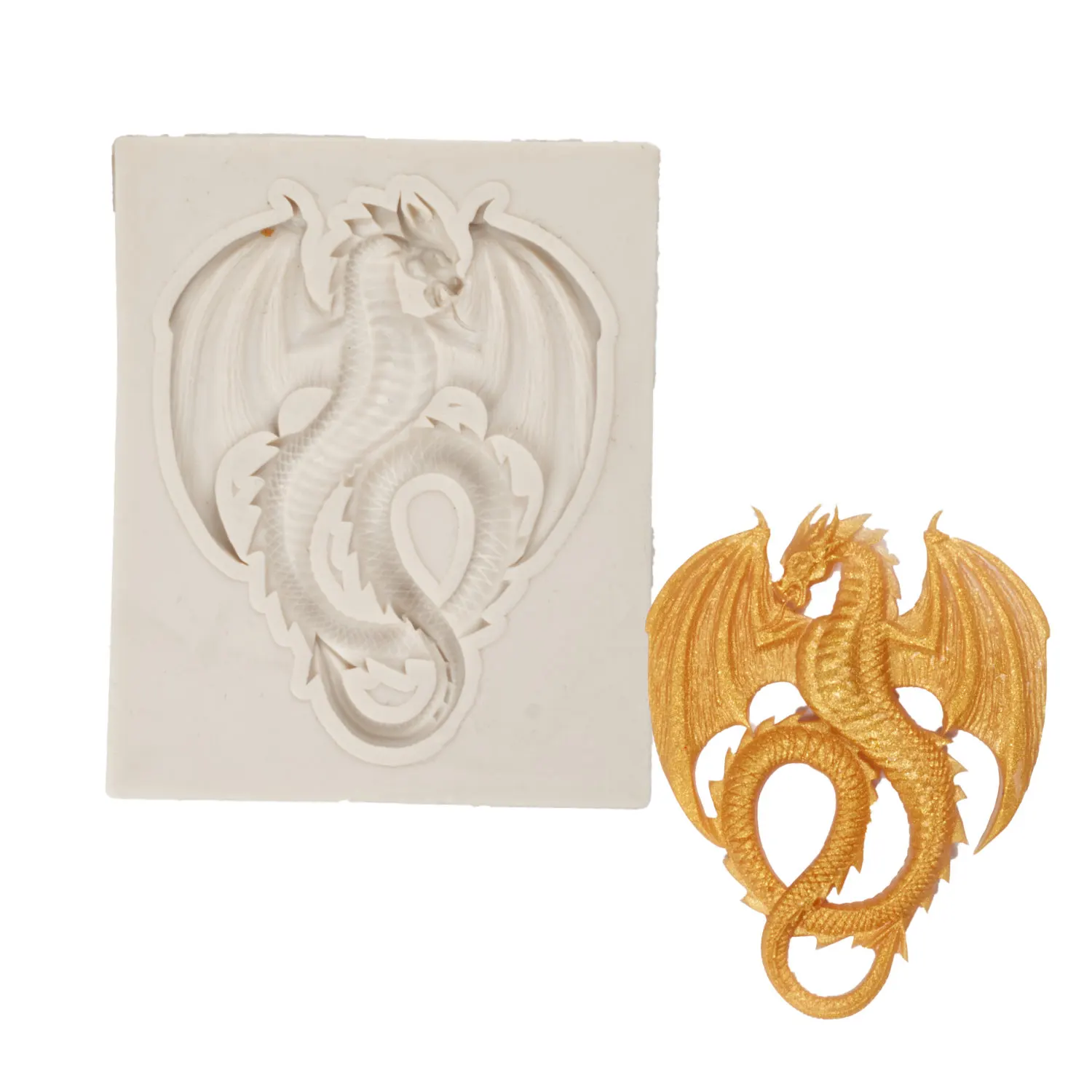 

Dragon Silicone Resin Molds Pastry Fondant Mould Wedding Cake Decoration Tools Kitchen Baking Accessories