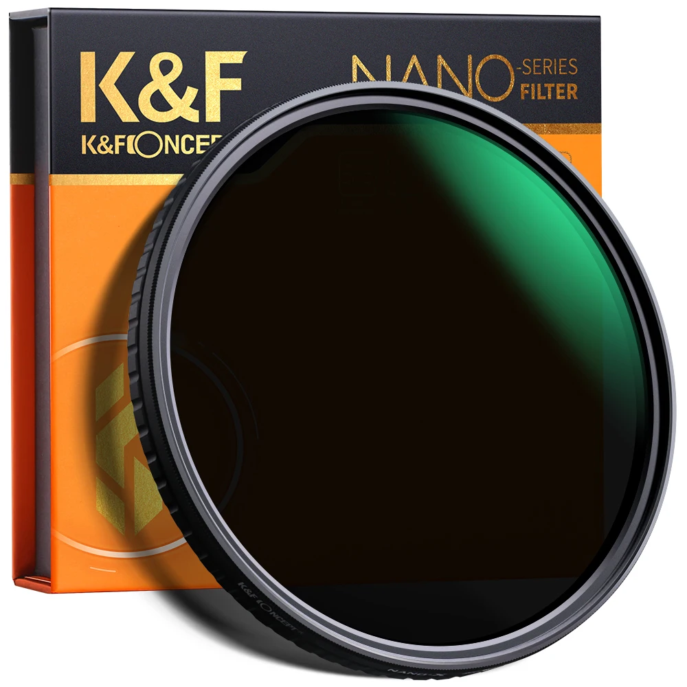 

K & F Concept ND32-ND512 ND Filter NO "X" Spot Variable 5 Stops настраиваемый фильтр для объектива нейтральной плотности 49 // 55/58/62/67/72/77/82 мм