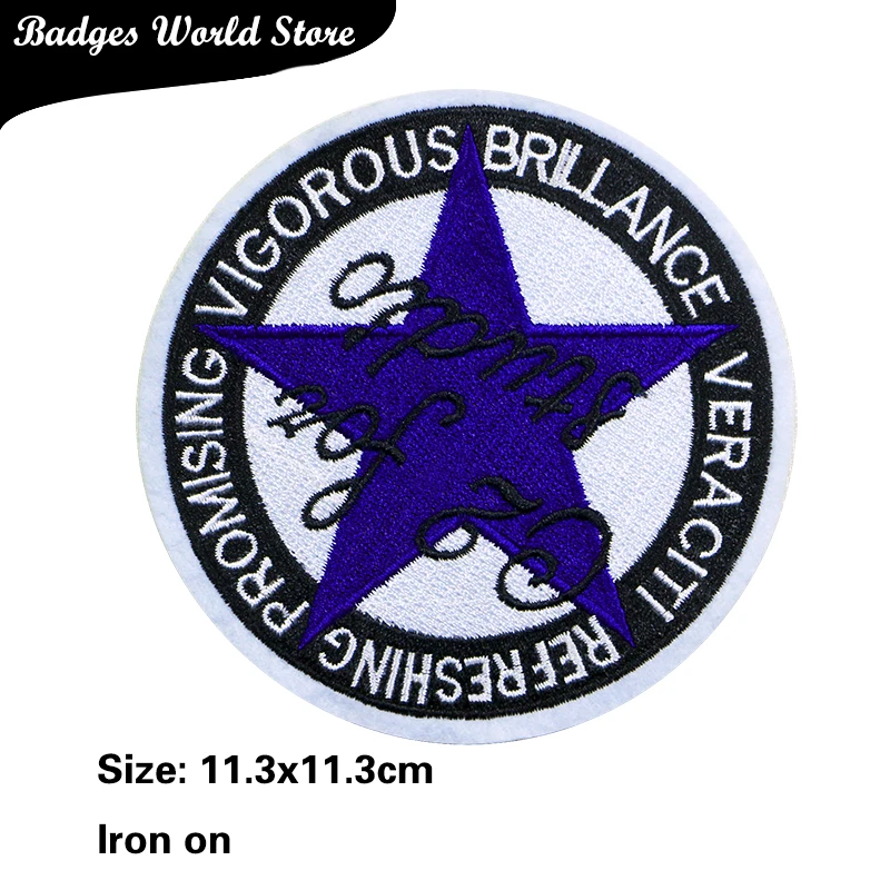 Круглая звезда автомобиль ракета карта США регби щит икона вышивка аппликация