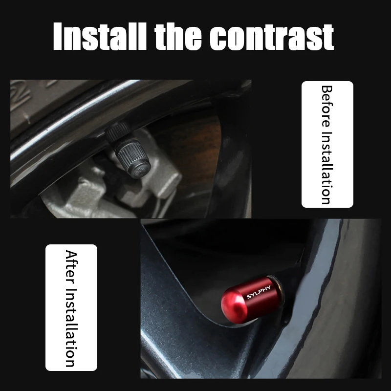 4 шт. автомобильные аксессуары колпачки для стержней колеса воздушного порта