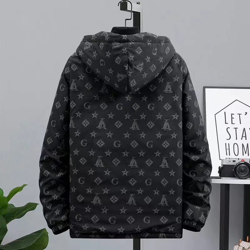 2021 New Men's Cotton-padded Jacket Autumn Winter Thick And Warm Male Jacket Korean Style Trendy Cotton Clothing Large Size Coat