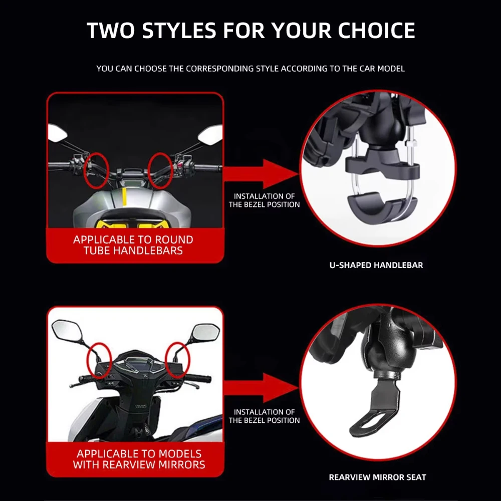 Фото Алюминиевый держатель для телефона с амортизатором для мотоциклов YAMAHA TMAX NMAX VMAX XMAX NMAX125 NMAX150 NMAX200 NMAX250 №2