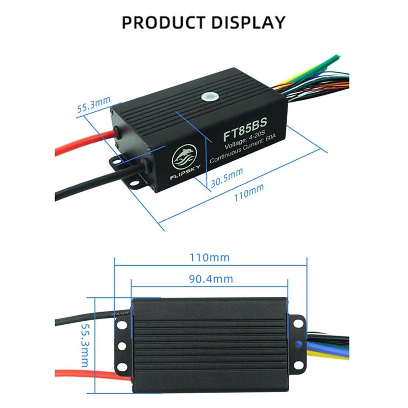 Алюминиевая Базовая пластина Flipsky FT85BS ESC для контроллера скорости двигателя