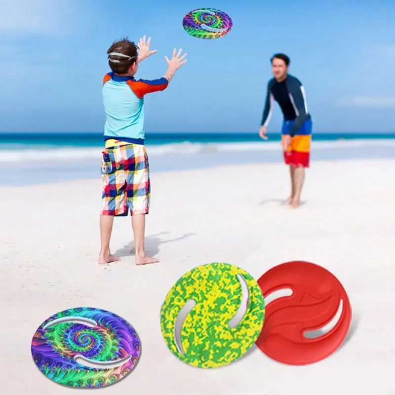 

3 Different Color Flexible EVA Plate Flying Discs Can Choose Soft Outdoor Spin Creative Disk In Catching Game Folding Boomerang