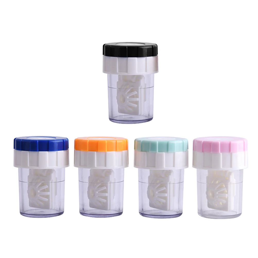 

Lenslensescleanser Washer Clean Eye Kit Machine Case Cleaning Mini Storage Containerholder Box Soak Cleaner Care Daily