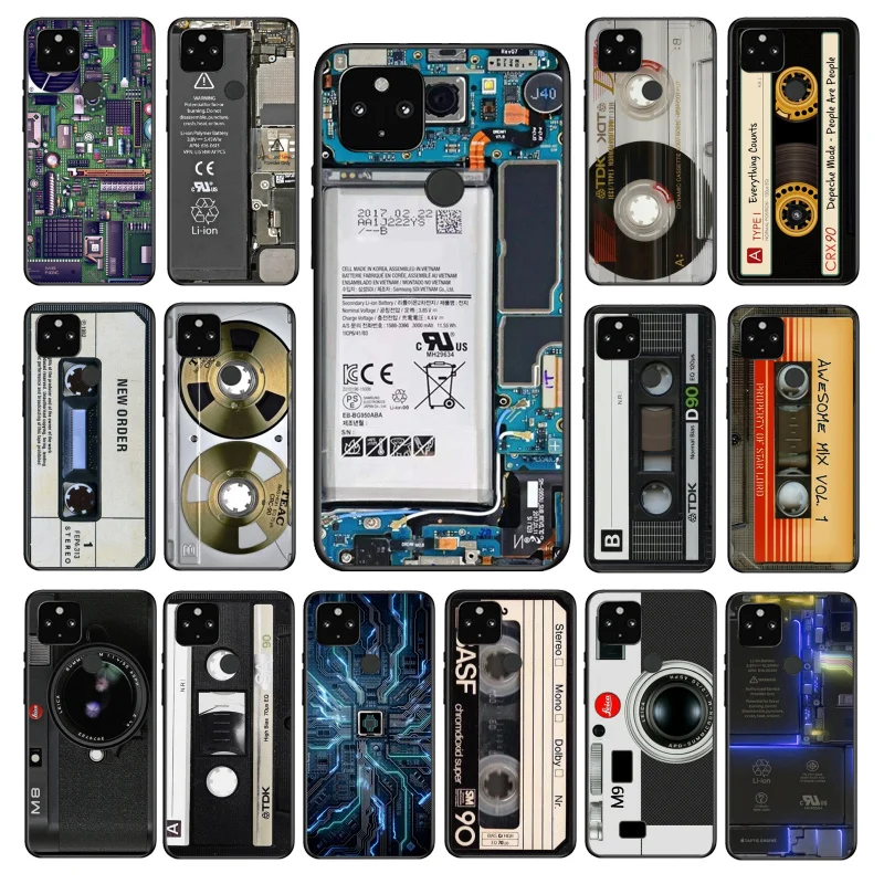

Retro Vintage Camera Tape Battery Phone Case for Google Pixel 7 Pro 7 6A 6 Pro 5A 4A 3A Pixel 4 XL Pixel 5 6 4 3 XL 3A XL 2 XL